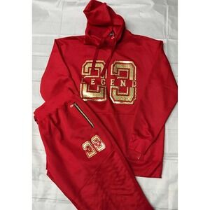 Diamond Stash XXL Red Legend 23 Hoodie Sweatpants Set Loungewear‎ Outfit